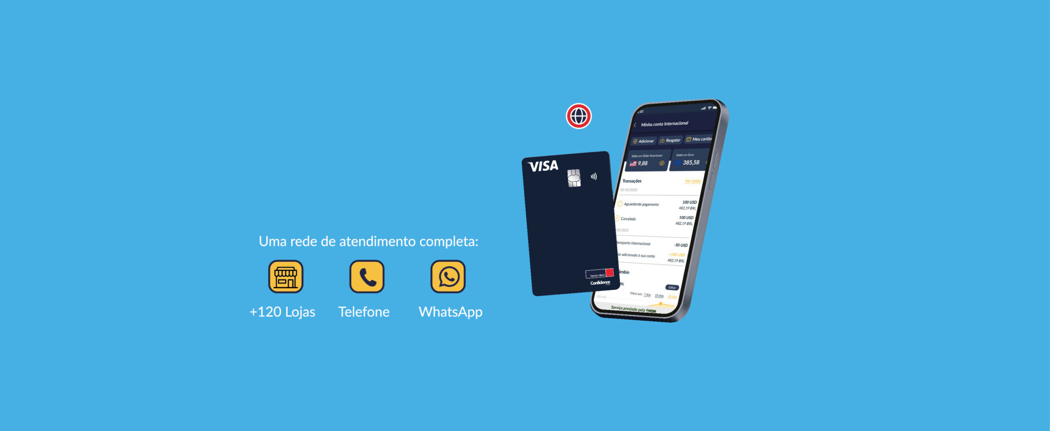 Conta Global na Travelex Confidence